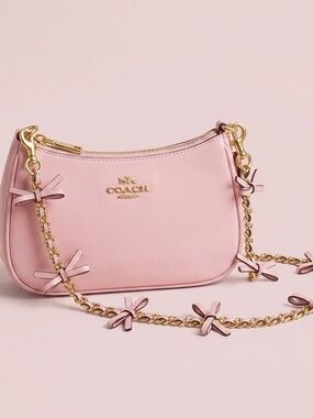 NWT Coach Teri Mini Pink Bow Coquette